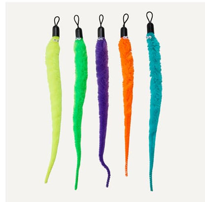 Amazon Basics Cat Feather Toy Kit with 2 Telescoping Wands and 10 Feather Attachments, Natural Feathers, for Adult Cats and Kittens - style: Cat feather toy kits