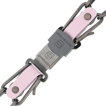 Herm Sprenger Black Stainless Steel Dog Collar with Quick Release ClicLock Buckle and Biothane Insert Training Collar Made in Germany (Pastel Purple, 25in x 4.0mm(Neck Size up to21-22in)) - color: Pastel Purple, size: 25in x 4.0mm(neck size up to21-22in)