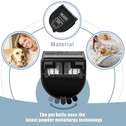 3PCS Adjustable 5 in 1 Replacement Blades Compatible with Wahl 5 in1 Clipper Bravura, Chromado, Creativa, Figura, Motion, Supergroom Dog Grooming Clippers (Black) - color: BLACK-3