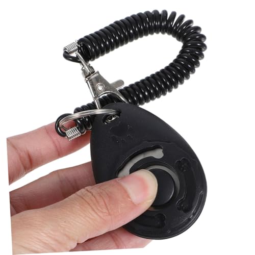 LIOOBO 2pcs Dog Training Clicker with Wrist Strap Portable Pet Behavior Training Tool for All Breeds Loud Sound Clickers for Dog
