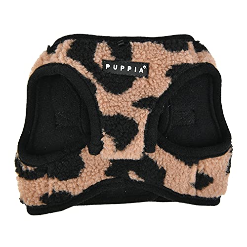 Puppia Serval Vest Dog Harness Step-in Warm Winter Leopard Pattern for Small and Medium Dog, Beige, X-Large - color: BEIGE, size: Extra Large