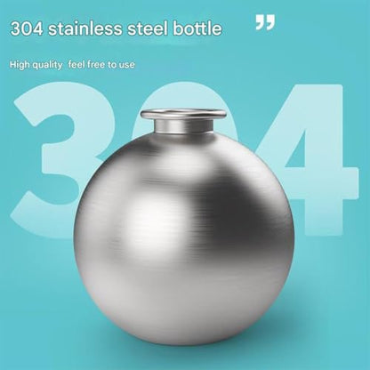 Dog Water Ball,Dog Water Bottle with Bowl,2-in-1 Portable Foldable DogWaterBottle,Leak-Proof,304 Stainless Steel Large-Capacity Cup with Foldable Silicone Bowl,Perfect for Travel - color: Blue