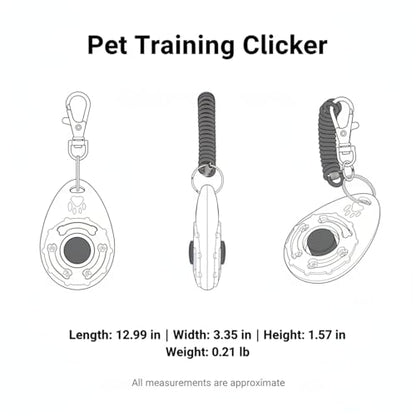 Dog Training Clicker with Wrist Strap - Ergonomic Mechanical Sound Signal for Obedience & Trick Training, Durable PP Plastic (1 Pack) - color: Pink