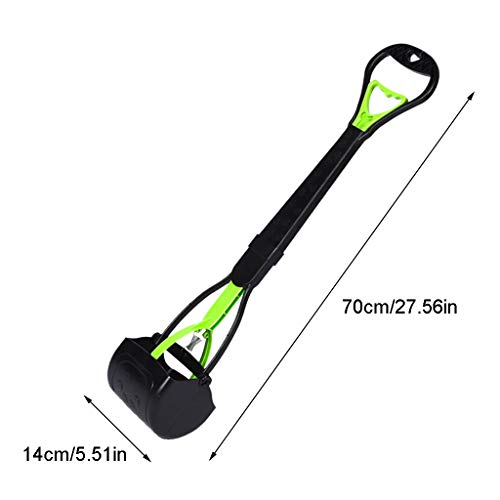 Upgraded Long Handle Dog Pooper Scooper No Bending Over Easy Pick Up for Easy Waste Dirt Gravel Pick Up Jaw Scooper