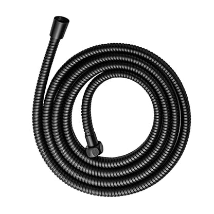 OFFO Shower Hose, 100 in Kink Free Stainless Steel Shower Hose Attachment Electroplating Handheld Shower Head Hose Flex Hoses Extension with Brass Insert & Nut for Pet Bathing Cleaning, Matte Black - color: Matte Black, size: 100 in