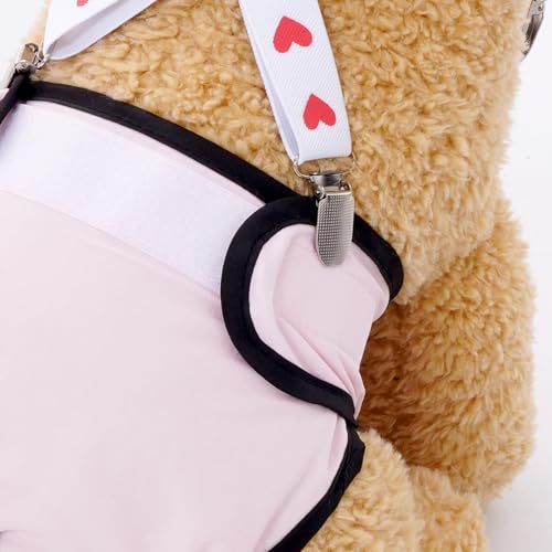 2Pcs Adjustable Dog Suspenders(Large) | Adjustable Dog Suspenders Diaper Keeper for Female Dog Skirts Dresses Pants Clothes - size: Large