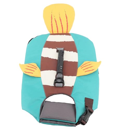 JTLB Dog Life Jacket Dog Life Vest Safety Vest Fish Look Reflective Strip Adjustable Handle Oxford Fabric Lake Blue for Swimming Boating Beach Pool (S) - size: S