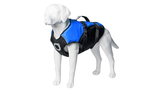 Stunt Puppy Float Doggy Life Jacket, Ergonomic Dog Life Vest for Swimming, Patented Design for Secure Fit, X-Small, Blue - color: Blue, size: X-Small