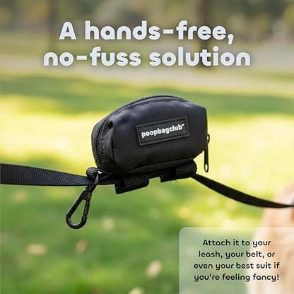 Dog Poop Bag Dispenser - Leash Mounted Durable Holder - Hands Free Essential for Dog Walking and Cleanup