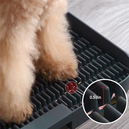 Washable Reusable Dog Puppy Potty Tray, Pee Pad Indoor Wee Training, Dog Potty Training, Portable Easy-Wash and Paw-Friendly Dogs Pee Pads, Charcoal Gray
