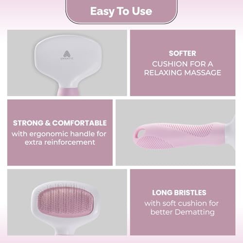Small Slicker Brush for Grooming - Slicker Brush for Dogs and Cats can act as Deshedding Pet Tool for Healthy Coat Maintenance and Suitable for Short and long Haired Dogs - size: Small Poodle