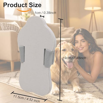 Dog Nail Scratch Board with Hand Strap, Portable Pet Nail File Sandpaper Board, Non-Slip EVA Dog Nail Grinder for Small Medium Large Dogs, Stress-Free Quiet Nail Trimming Tool, Lightweight Grey