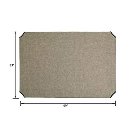 Veehoo Dog Bed Cover for CWC1803-XL - color: Beige Coffee, size: 49.0"L x 33.0"W x 0.2"Th