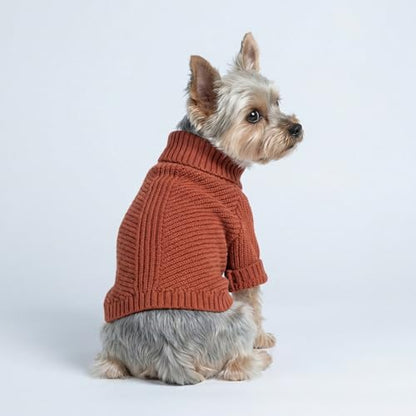 Fitwarm Thermal Knitted Dog Sweater Doggy Winter Coat Pet Clothes Doggie Turtleneck Jacket Puppy Outfits Cat Sweatsuit Red XS - color: Red, size: X-Small
