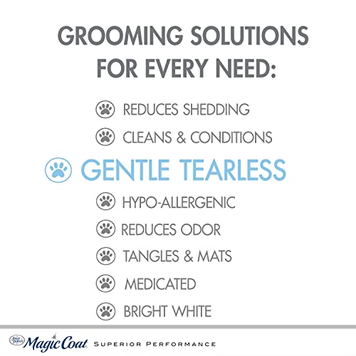 Four Paws Magic Coat Gentle Tearless Shampoo for Dogs with Moisturizing Lanolin for Itchy Dry Skin, Dog Grooming, Soft Breeze Scent, 16 Ounce - size: 16 Ounces (1 Count), style: Tearless Dog Shampoo