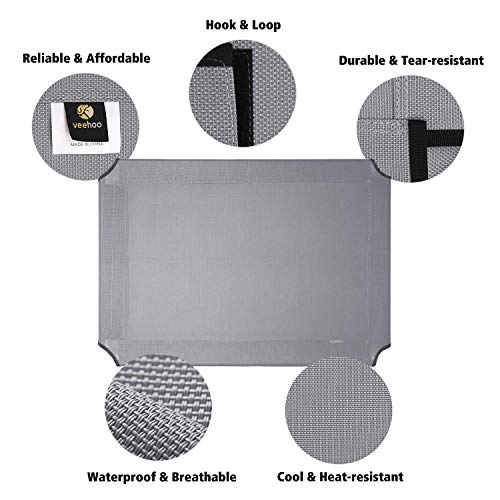 Veehoo Dog Bed Cover for CWC1803-XL - color: Silver Gray, size: 49.0"L x 33.0"W x 0.2"Th