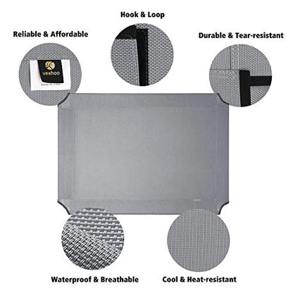 Veehoo Dog Bed Cover for CWC1803-XL - color: Silver Gray, size: 49.0"L x 33.0"W x 0.2"Th