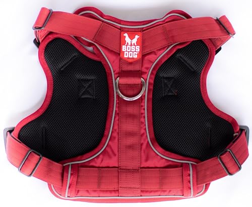 Boss Dog Tactical Harness, Red, Small - color: Red, size: Small