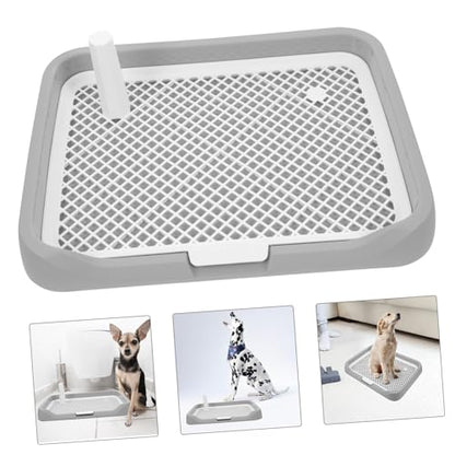 UKCOCO Splashproof Dog Potty Tray Indoor Durable Dog Toilet Easy Clean Multifunctional Pee and Poop Holder for Puppy Training and Housebreaking