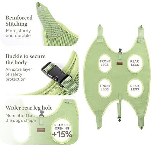 Dog Grooming Hammock – for Dogs Cat Grooming Hammock,Dog Sling for Nail Trimming with Dog Nail Clippers for Small Dogs,Dog Hammock for Nail Trim,Dog Hanging Harness for Nail Trimming - size: XL ( Legs Distance : 9.5-18.8" / Max W：80lb )