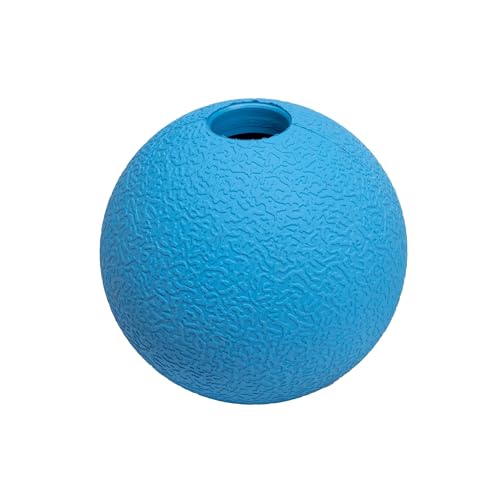 Amazon Basics Interactive Bouncy Durable Rubber Dog Toy Balls, 2.5 inch, Blue, Beige, Orange, Pack of 3 - size: 2.5 inch, style: Assorted Balls (Pack of 3)