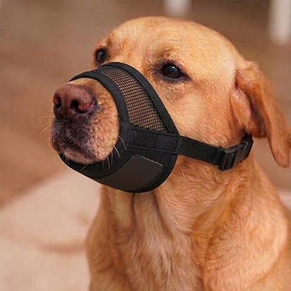 Dog Muzzle for Large Dogs – Adjustable Velcro with Air Mesh Muzzle for Large Sized Dog | Mussels for Dogs Grooming | Muzzles to Prevent Biting Barking Chewing | Allows Panting and Drinking - size: Large ( 7.0” - 9.4” )
