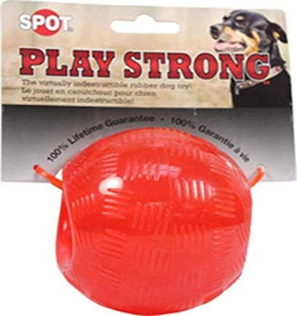SPOT Play Strong Bones Chew Toys and Ball Toys for Dogs - Great for Aggressive Chewers and Puppies - Ball - Small - size: Large