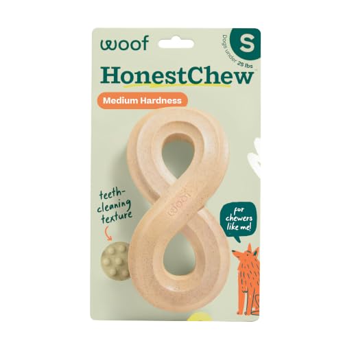 WOOF HonestChew Dog Toy Infinity - Durable Dog Chews - Made with Natural, Plant-Based Ingredients - Splinter-Resistant - Safer Than Dog Bones - Small - size: Small
