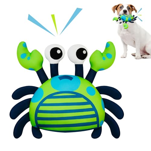 Squeaky Dog Toys, Floating Dog Toys for Indoor or Outward Play, Crab Interactive Dog Gifts for Small and Medium Dogs - style: F-Crab