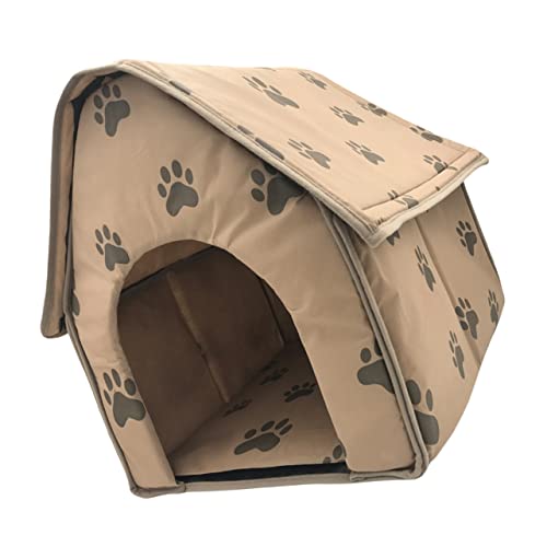 Portable Folding Pet Tent House Warm Mat Dog Shelter for Indoor and Outdoor Use for Dogs Cats and Pets Lightweight and Easy to Carry