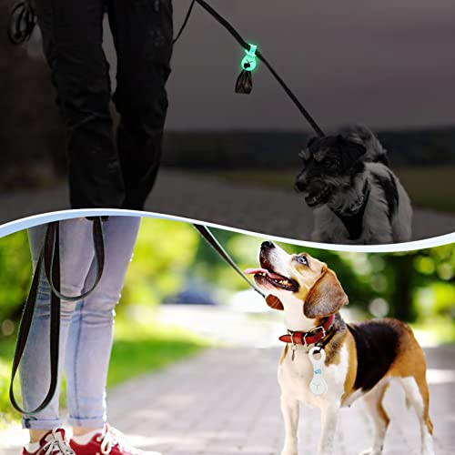 Dog Poop Bag Holder for Leash Waste Bag Carrier Dog Poop Bag Dispenser for Walking Running Bicycle Accessory 2 pieces (White) - color: White