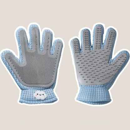 Pet Hair Remover Glove for Dogs & Cats, Upgraded 2-in-1, Double-Sided Usable, Gentle Deshedding Grooming Brush, Pet Hair Removal Tool for Furniture, Couch, Carpet, Car Seats, 1 Count