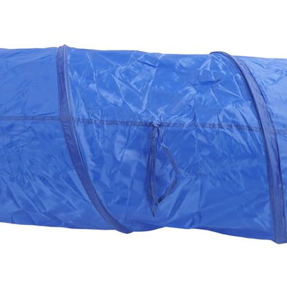 GOWENIC Dog Agility Tunnel, Foldable Pet Training Tunnel with Carry Bag, Skills Exercise for Outdoor Play, Dog Agility Training Equipment