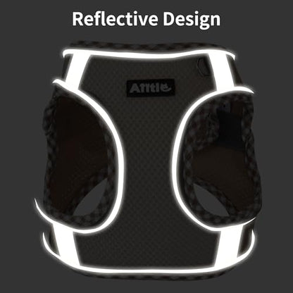 AIITLE Small Dog Harness - Breathable Double-Layer Jacquard No-Choke Vest, Durable Anti-Tear Fabric with Reflective Trim - Perfect for Running, Parties, Daily Walks (Blue, XS) - color: Blue, size: XS(Chest: 11.5 - 13.5")