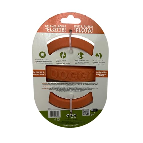 Van Ness Pets Doggi Catch and Carry Flying Disc Floating Dog Toy, Small, Orange - size: Small