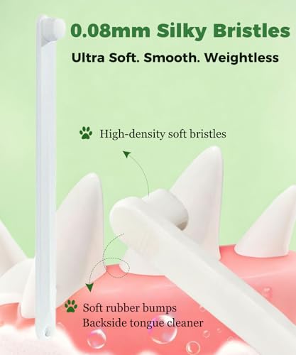 10 Pieces Pet Toothbrush Set, 360° Toothbrush for Dogs Cats, Double-Ended Soft Bristle Brush & Finger Toothbrushes, Gentle Dental Care Kit for Small Large Dogs Puppy Kittens (Multicolor) - color: Modelc-10pack