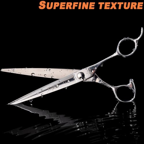 High-end Professional Dog Grooming Scissors Pet Grooming Shears 7.5 Inches Extremely Very Sharp Made Of Stainless Steel Alloy By Hand For Dog Cat Groomer - size: 7.5inch, style: Shears