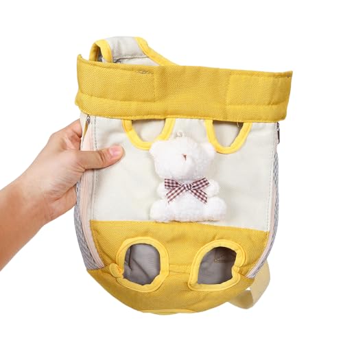 Abaodam Pet Carrier Backpack for Cats and Small Dogs Ventilated Front Chest Soft-Sided Pet Transport Backpack M Size for Hiking Travel Portable Puppy Carrying Knapsack to 7 Lbs