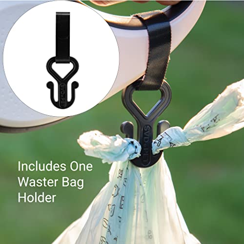 SVD.PET Dog Poop Bags, 120 Unscented Doggie Poo Bags, with Waste Bag Holder, Extra Thick With 100% Leak-Proof Guarantee (8 Rolls, 120 count) - color: 120 Poop Bags w/ Black Holder