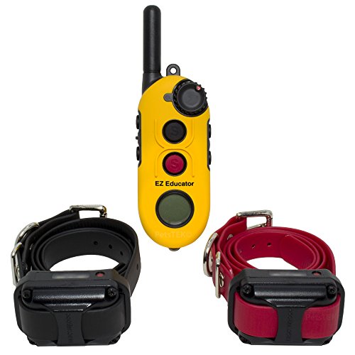 Educator EZ-902 E Collar for Dog Training with Remote - 1/2 Mile Range, Waterproof, 256 Blunt Stimulation Levels, Tone or Vibration Mode, Night Light for Small, Medium & Large Dogs (2 Dogs) - size: EZ-902 - 2 Dogs