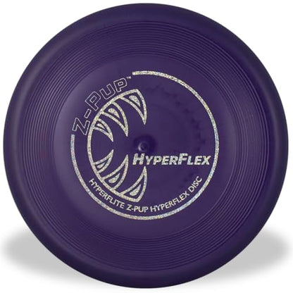 Hyperflite Z-Pup Hyperflex Flexible Dog Flying Disc, Small Dogs | Ultra Flexible, Puncture Resistant | 7.25-inch, 112g | Small Dogs | Purple