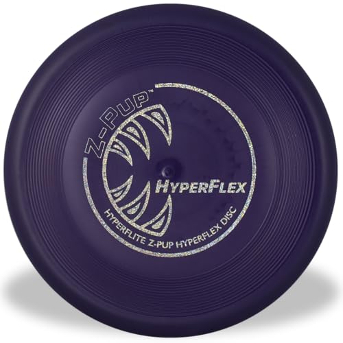 Hyperflite Z-Pup Hyperflex Flexible Dog Flying Disc, Small Dogs | Ultra Flexible, Puncture Resistant | 7.25-inch, 112g | Small Dogs | Purple