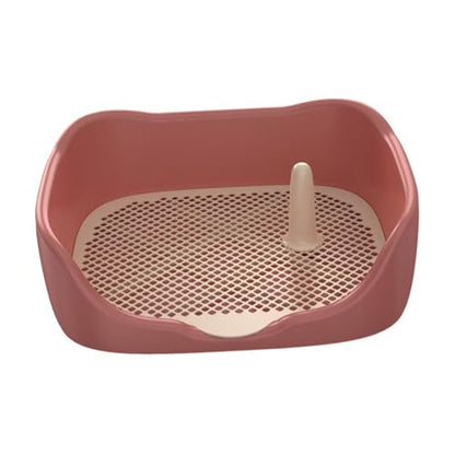 Dog Toilet, Mesh Grids Pet Training Toilet, Indoor Indoor Potty Tray, Cleaning Tool Mesh Grids Toilet, Red Large - color: Red Large