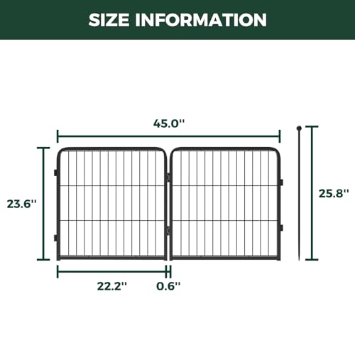 FXW Instant Unleashed Dog Playpen, Portable Pet Fence for Outdoor, RV Trips, and Camping, 24inch, 4 Panels for Puppy and Small Dogs│Patented - size: 24"H