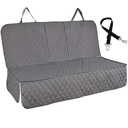 Honest Bench Dog Car Seat Covers with Side Flap,Dog seat Cover for Cars, Trucks, and Suv's - Waterproof & Nonslip Pet Seat Cover for Backseat - color: Gray, size: X-Large