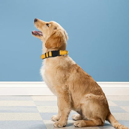 Reflective Dog Collar, Adjustable Soft Neoprene Padded Nylon Pet Collars with Buckle for Puppy and Small Dogs, Cats, Yellow,XS - color: Yellow, size: X-Small