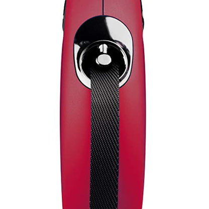 Automatic Leash Flexi New Classic Tape S 5M Red - size: Small (5m)