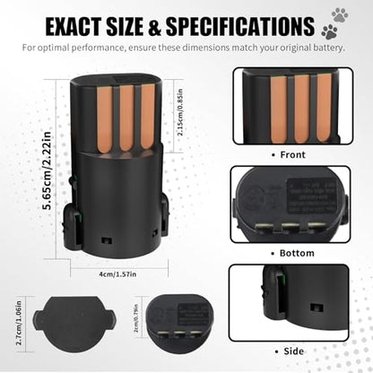Replacement Battery Compatible with Wahl Arco SE Pet Clipper, 3-Pack | 2.4V 2100mAh NiMH rechargeable cell for grooming. Replaces parts 0114-300, 1854-7988. Check your clipper model before buy. - color: 3 Packs