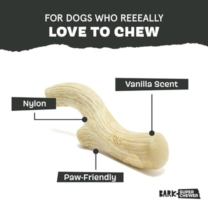 Barkbox Super Chewer Tough Dog Chew Toys for Aggressive Chewers, Dental Stimulating (Antler - Large) - color: Big Game Antler - Large, size: Medium/Large