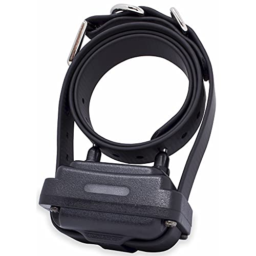 Educator RX-1000 Receiver On Biothane Collar for E-Fence Underground Fence Containment System for Dogs, Black - size: Additional Reciever Collar